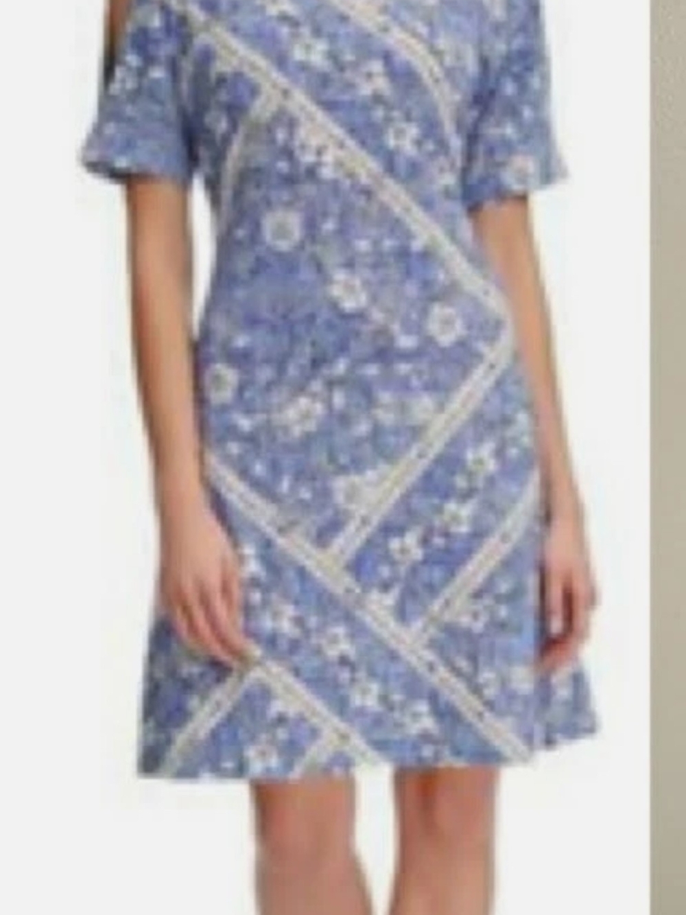 Tommy Hilfiger Blue and White Floral Dress